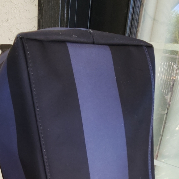 Radley Blue‎ Striped Material Tote Bag Handbag - Picture 8 of 9